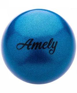 Мяч для худ.гимнастики Amely15 см с блестками, арт. AGB-103